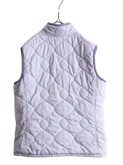 00s 04年製 パタゴニア 中綿 ナイロン リバーシブル ベスト レディース M / 古着 00年代 オールド PATAGONIA フルジップ ハイネック 前開き