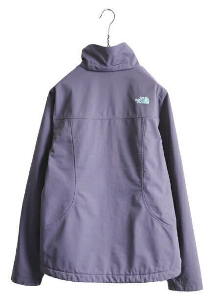 US企画 ノースフェイス APEX 中綿 ソフトシェル ジャケット レディース L 古着 The North Face エイペックス ナイロン ブルゾン マンパ 紫