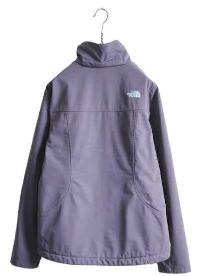 US企画 ノースフェイス APEX 中綿 ソフトシェル ジャケット レディース L 古着 The North Face エイペックス ナイロン ブルゾン マンパ 紫