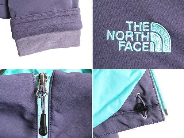US企画 ノースフェイス APEX 中綿 ソフトシェル ジャケット レディース L 古着 The North Face エイペックス ナイロン ブルゾン マンパ 紫