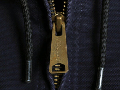 USA製 カーハート アクティブ ジャケット メンズ XL 程/ CARHARTT ダック メッシュ ライナー パーカー ブルゾン フルジップ 企業 ネイビー