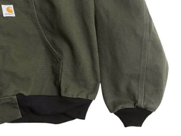カーハート アクティブ ジャケット メンズ XXL / CARHARTT ダック メッシュ ライナー パーカー ブルゾン フルジップ 大きいサイズ グリーン