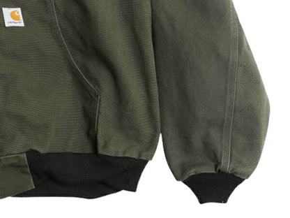 カーハート アクティブ ジャケット メンズ XXL / CARHARTT ダック メッシュ ライナー パーカー ブルゾン フルジップ 大きいサイズ グリーン