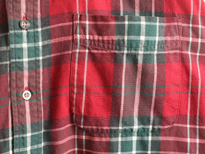 90s エディーバウアー チェック ボタンダウン フランネル シャツ メンズ L 古着 90年代 オールド Eddie Bauer アウトドア ネルシャツ ネル