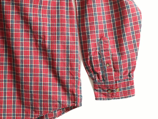 90s エディーバウアー チェック ボタンダウン シャツ メンズ XL / 古着 90年代 オールド Eddie Bauer コットン ポケット付き 大きいサイズ