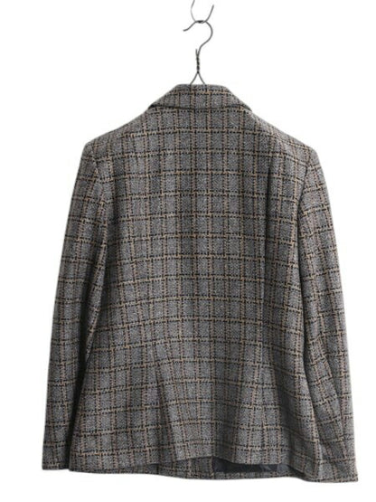 デッドストック 90s USA製 ペンドルトン テーラード ジャケット レディース S 新品 オールド PENDLETON ウール ブレザー チェック ツイード