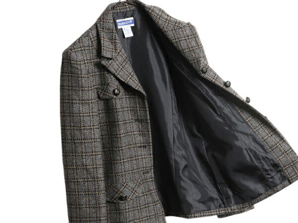 デッドストック 90s USA製 ペンドルトン テーラード ジャケット レディース S 新品 オールド PENDLETON ウール ブレザー チェック ツイード