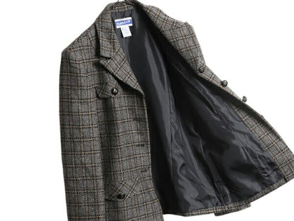 デッドストック 90s USA製 ペンドルトン テーラード ジャケット レディース S 新品 オールド PENDLETON ウール ブレザー チェック ツイード