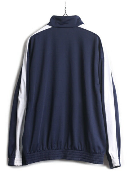 プーマ フルジップ トラック ジャケット メンズ M / 古着 PUMA ジャンパー ハイネック トラックトップ 裏起毛 ジャージ 2トーン ブルゾン