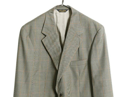 90s USA製 ブルックスブラザーズ テーラード ジャケット メンズ L 程 90年代 オールド Brooks Brothers ブレザー ウール チェック トラッド