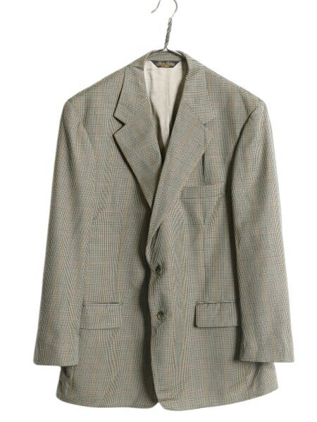 90s USA製 ブルックスブラザーズ テーラード ジャケット メンズ L 程 90年代 オールド Brooks Brothers ブレザー ウール チェック トラッド