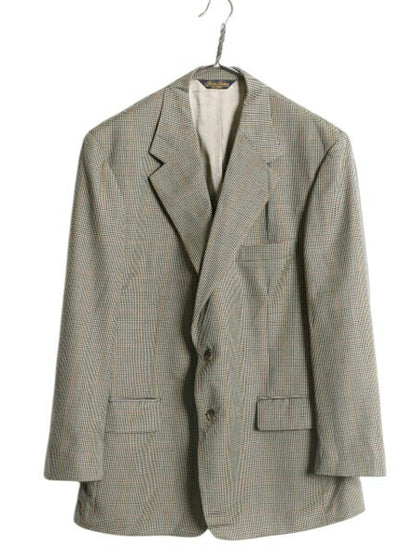 90s USA製 ブルックスブラザーズ テーラード ジャケット メンズ L 程 90年代 オールド Brooks Brothers ブレザー ウール チェック トラッド