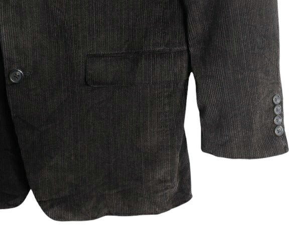 チャップス ラルフローレン 太畝 コーデュロイ テーラード ジャケット メンズ M 程/ 古着 CHAPS ポロ ブレザー ヘリンボーン トラッド 灰