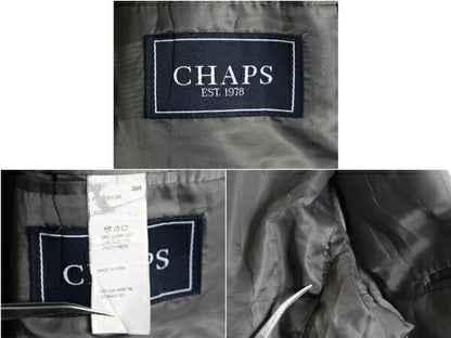 チャップス ラルフローレン 太畝 コーデュロイ テーラード ジャケット メンズ M 程/ 古着 CHAPS ポロ ブレザー ヘリンボーン トラッド 灰