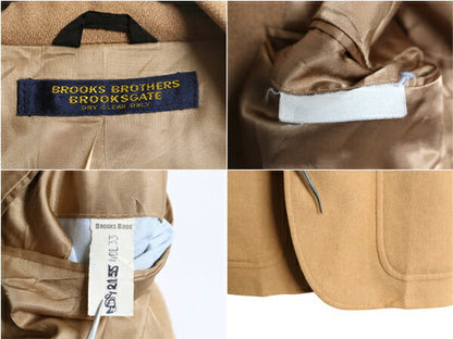 80s USA製 ブルックスブラザーズ テーラード ジャケット メンズ L 程/ 旧タグ ヴィンテージ BROOKSGATE ブレザー キャメル ヘアー ブラウン