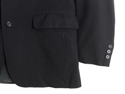 80s USA製 ジバンシィ テーラード ジャケット メンズ S 程/ 古着 80年代 ヴィンテージ GIVENCHY ウール ブレザー トラッド ダーク ネイビー