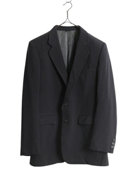 80s USA製 ジバンシィ テーラード ジャケット メンズ S 程/ 古着 80年代 ヴィンテージ GIVENCHY ウール ブレザー トラッド ダーク ネイビー
