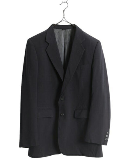 80s USA製 ジバンシィ テーラード ジャケット メンズ S 程/ 古着 80年代 ヴィンテージ GIVENCHY ウール ブレザー トラッド ダーク ネイビー