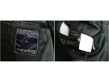 80s USA製 ジバンシィ テーラード ジャケット メンズ S 程/ 古着 80年代 ヴィンテージ GIVENCHY ウール ブレザー トラッド ダーク ネイビー