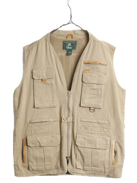 90s オービス フィッシング ベスト メンズ XL 90年代 オールド 旧タグ ORVIS アウトドア 重ね着 サファリ ハンティング 前開き 多ポケット