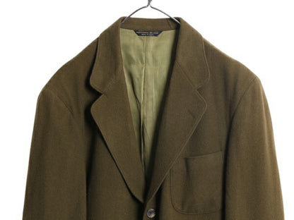 90s USA製 バナナリパブリック メルトン テーラード ジャケット メンズ M 古着 90年代 オールド BANANA REPUBLIC ウール ブレザー オリーブ