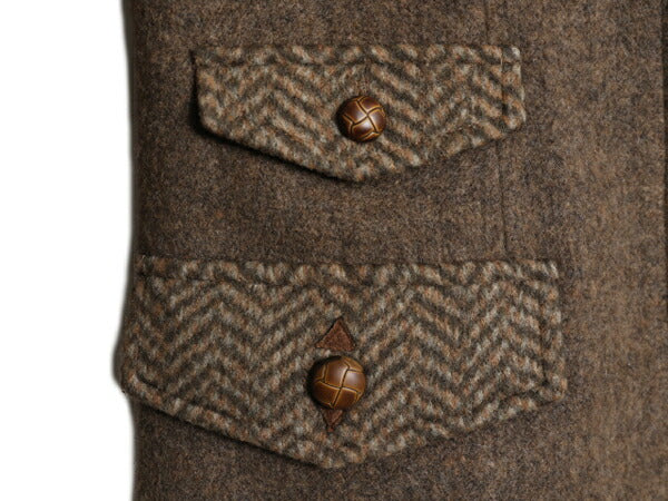 デッドストック 00s オービス フルジップ フィールド ジャケット レディース XS オールド ORVIS ハイネック ブルゾン 本革 エルボーパッチ
