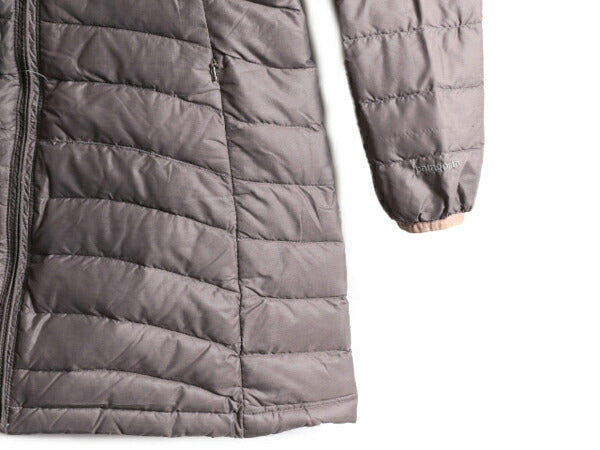 08年製 パタゴニア フィオナ パーカー ダウン コート レディース M 古着 PATAGONIA ジャケット グース 800フィル アウトドア キルティング