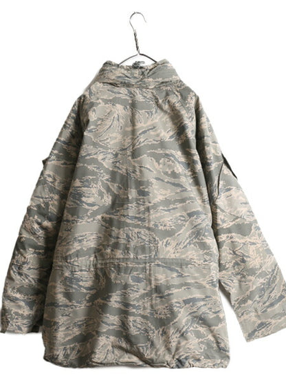 09年製 米軍実物 APECS ゴアテックス デジタル タイガーカモ 迷彩 ジャケット X-LARGE LONG / 古着 軍物 ミリタリー USAF ABU エアフォース