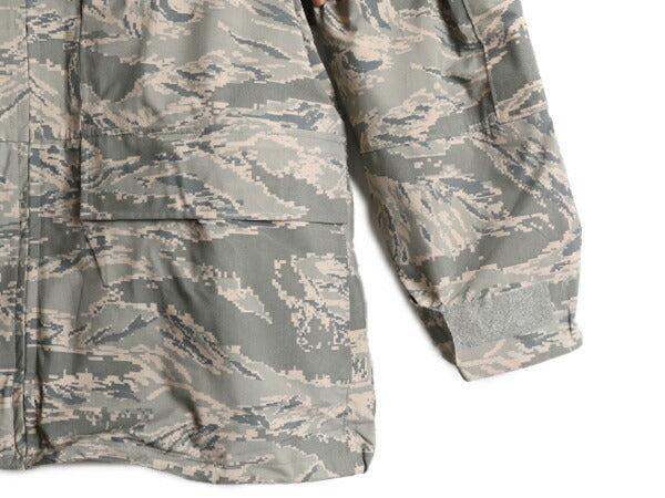 09年製 米軍実物 APECS ゴアテックス デジタル タイガーカモ 迷彩 ジャケット X-LARGE LONG / 古着 軍物 ミリタリー USAF ABU エアフォース
