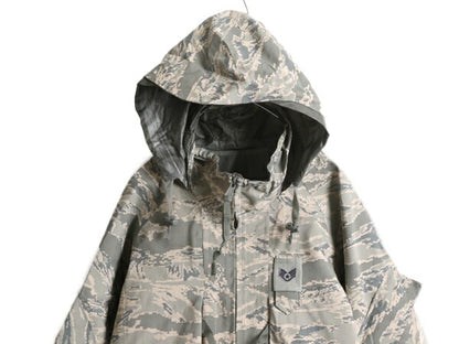 09年製 米軍実物 APECS ゴアテックス デジタル タイガーカモ 迷彩 ジャケット X-LARGE LONG / 古着 軍物 ミリタリー USAF ABU エアフォース