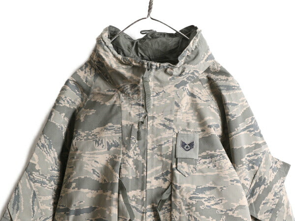 09年製 米軍実物 APECS ゴアテックス デジタル タイガーカモ 迷彩 ジャケット X-LARGE LONG / 古着 軍物 ミリタリー USAF ABU エアフォース