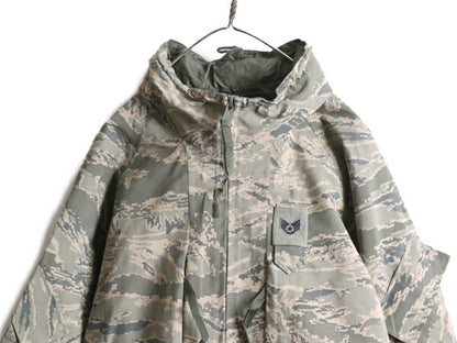 09年製 米軍実物 APECS ゴアテックス デジタル タイガーカモ 迷彩 ジャケット X-LARGE LONG / 古着 軍物 ミリタリー USAF ABU エアフォース