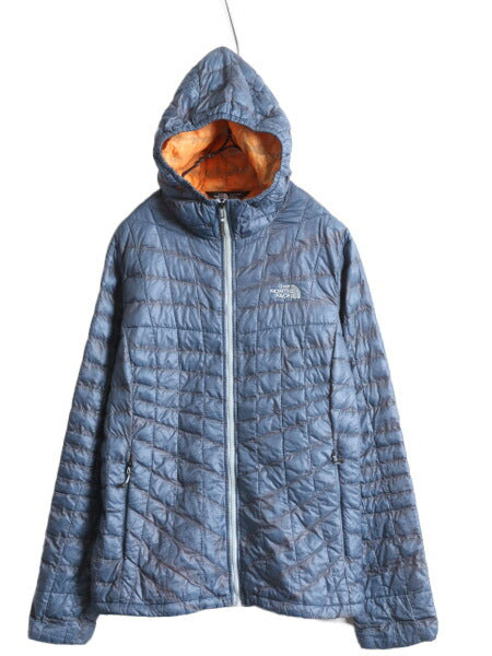 US企画 ノースフェイス 中綿 ナイロン パーカー ジャケット レディース M The North Face サーモボール キルティング ジャンパー ブルゾン