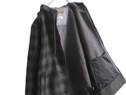 US企画 ノースフェイス アウトバウンド フルジップ フーディ メンズ L The North face アウトドア フリース パーカー ジャケット チェック
