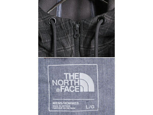 US企画 ノースフェイス アウトバウンド フルジップ フーディ メンズ L The North face アウトドア フリース パーカー ジャケット チェック