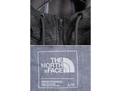 US企画 ノースフェイス アウトバウンド フルジップ フーディ メンズ L The North face アウトドア フリース パーカー ジャケット チェック