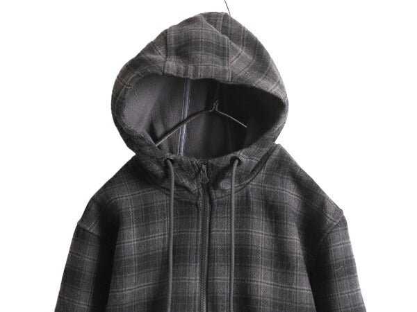 US企画 ノースフェイス アウトバウンド フルジップ フーディ メンズ L The North face アウトドア フリース パーカー ジャケット チェック