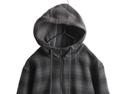 US企画 ノースフェイス アウトバウンド フルジップ フーディ メンズ L The North face アウトドア フリース パーカー ジャケット チェック
