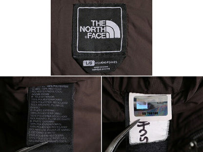 US企画 ノースフェイス ダウン ハーフ コート レディース L 古着 The North Face アウトドア ジャケット 600フィル キルティング ブラウン