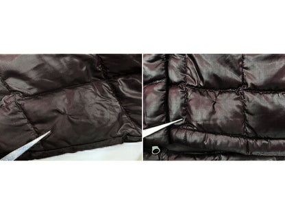 US企画 ノースフェイス ダウン ハーフ コート レディース L 古着 The North Face アウトドア ジャケット 600フィル キルティング ブラウン