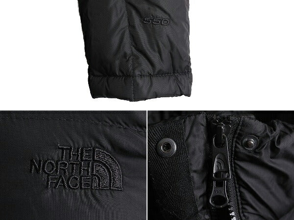 US企画 ノースフェイス ロング ダウン コート レディース S / The North Face アウトドア パーカー ジャケット 550フィル キルティング 黒