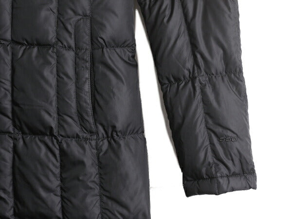 US企画 ノースフェイス ロング ダウン コート レディース S / The North Face アウトドア パーカー ジャケット 550フィル キルティング 黒