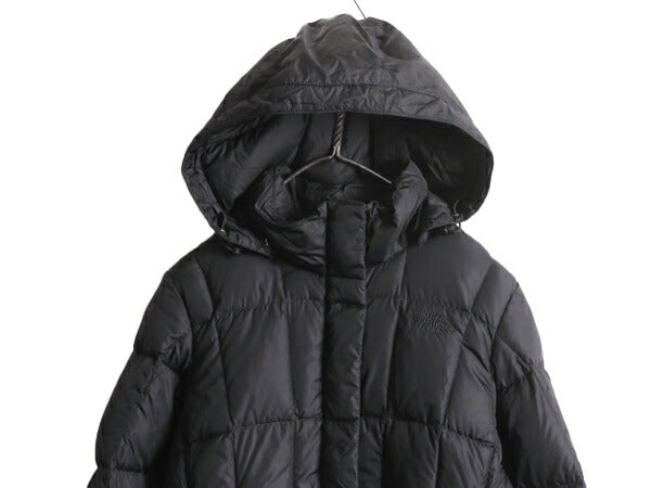 US企画 ノースフェイス ロング ダウン コート レディース S / The North Face アウトドア パーカー ジャケット 550フィル キルティング 黒