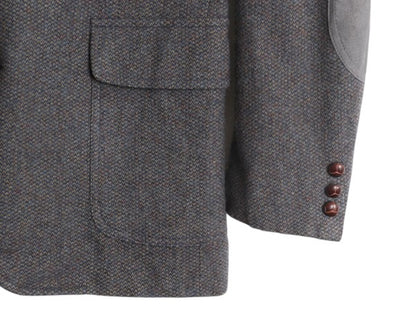 90s USA製 ペンドルトン ツイード テーラード ジャケット メンズ M 程/ オールド PENDLETON ブレザー ウール 本革 レザー エルボーパッチ