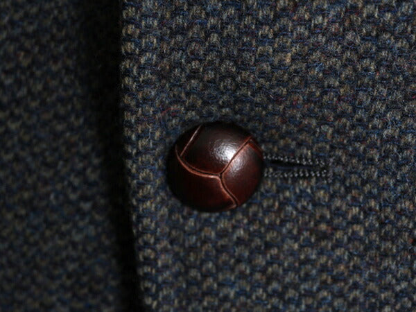 90s USA製 ペンドルトン ツイード テーラード ジャケット メンズ M 程/ オールド PENDLETON ブレザー ウール 本革 レザー エルボーパッチ