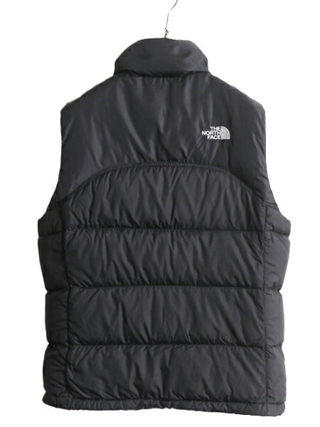 ノースフェイス ヌプシ ダウン ベスト レディース S The North face アウトドア NUPTSE 700フィル フルジップ 重ね着 前開き パッカブル 黒