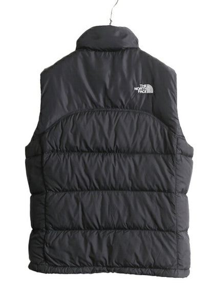 ノースフェイス ヌプシ ダウン ベスト レディース S The North face アウトドア NUPTSE 700フィル フルジップ 重ね着 前開き パッカブル 黒