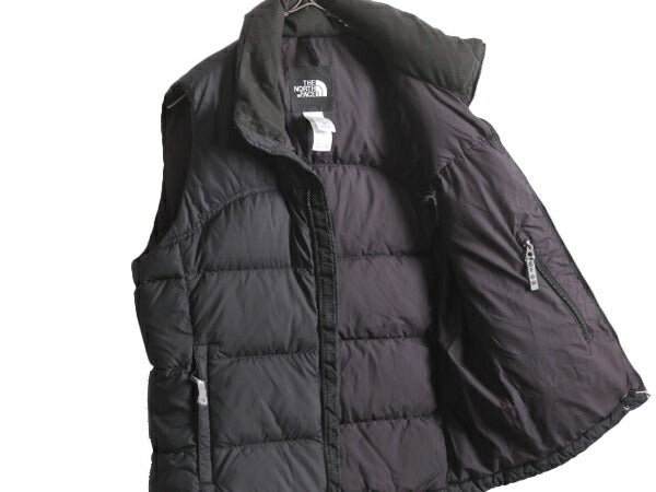 ノースフェイス ヌプシ ダウン ベスト レディース S The North face アウトドア NUPTSE 700フィル フルジップ 重ね着 前開き パッカブル 黒