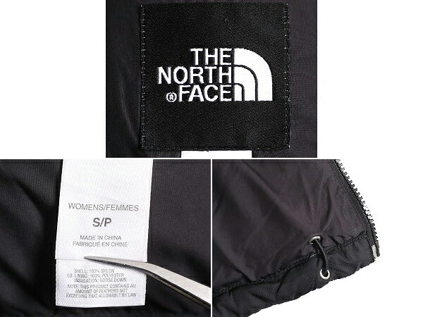 ノースフェイス ヌプシ ダウン ベスト レディース S The North face アウトドア NUPTSE 700フィル フルジップ 重ね着 前開き パッカブル 黒