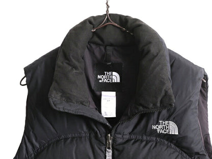 ノースフェイス ヌプシ ダウン ベスト レディース S The North face アウトドア NUPTSE 700フィル フルジップ 重ね着 前開き パッカブル 黒